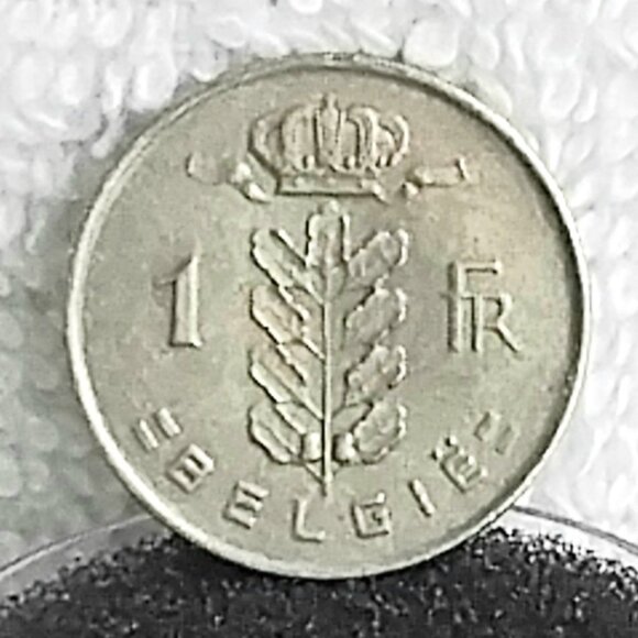 Circulated 1951 Belgium 1 Franc Dutch Text Belgie Coin Made of Copper/Nickel!! - Picture 1 of 3